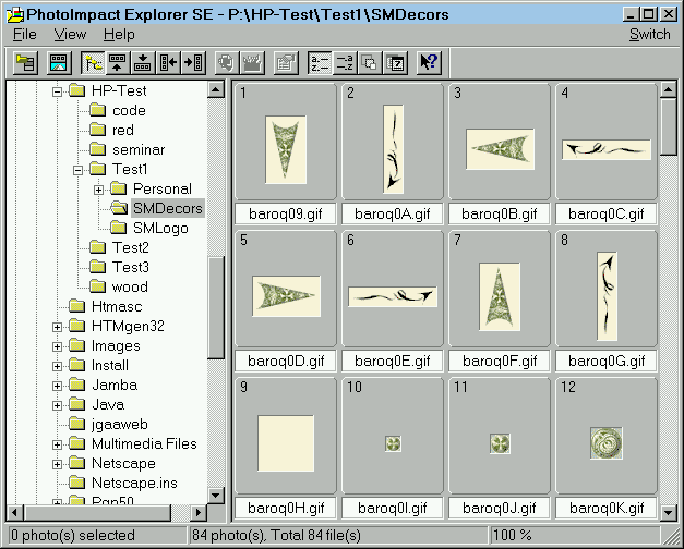 [ HoTMetaL PhotoImpact Explorer ]