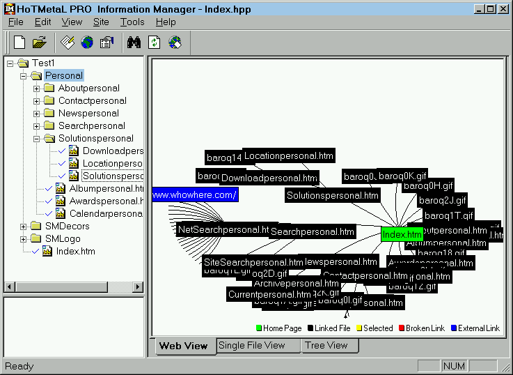 [ HoTMetaL Sitemanager 1 ]