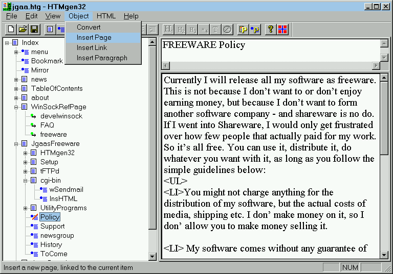 [ HTMgen32 Fenster ]